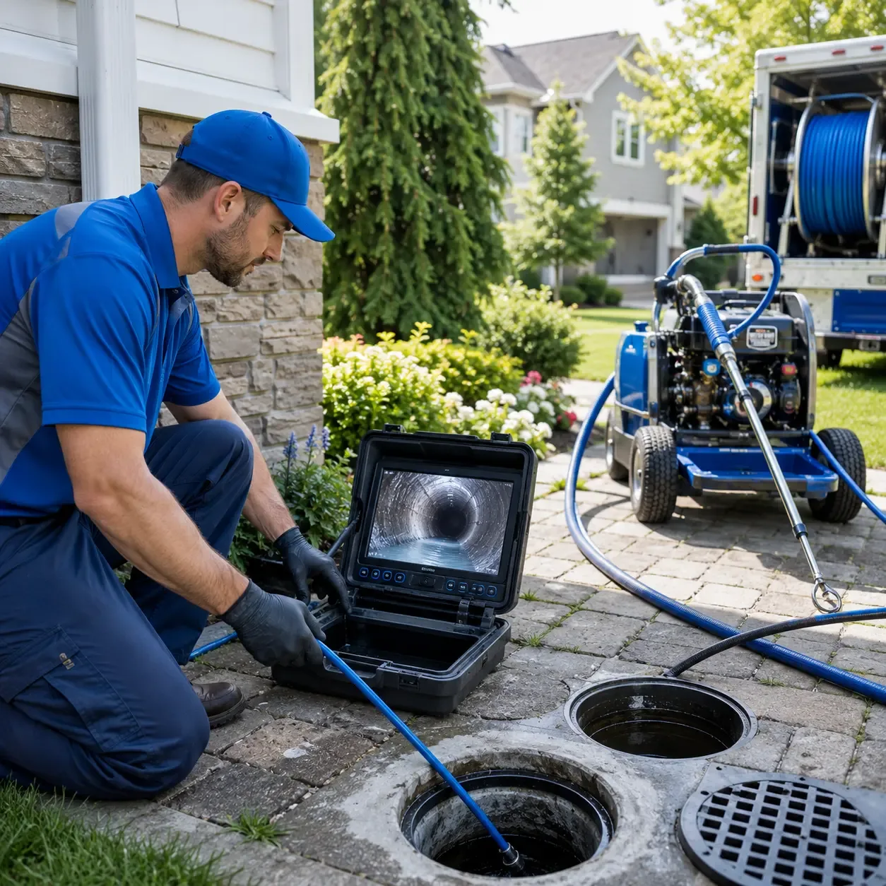 Outdoor drain cleaning professionals serving Guilford, CT